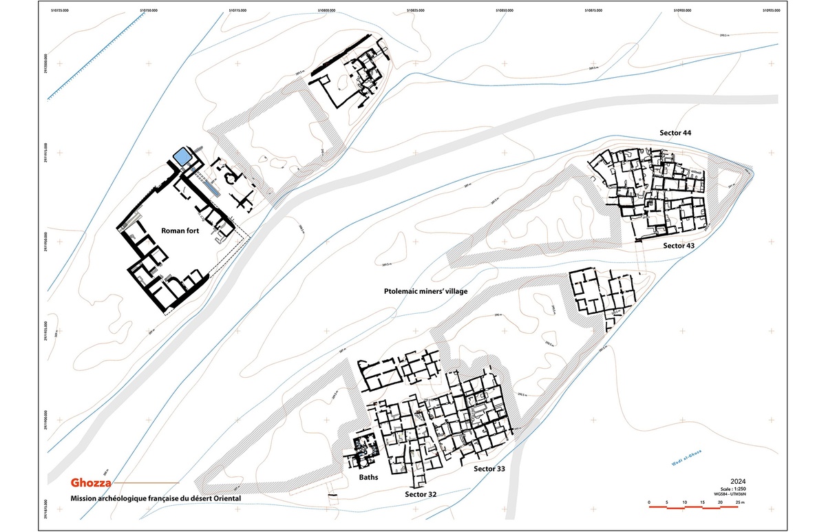 План раскопанной части Гоззы.