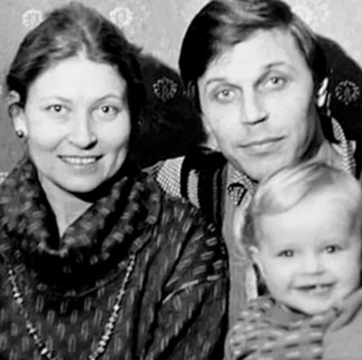 Людмила Зайцева с мужем и дочерью