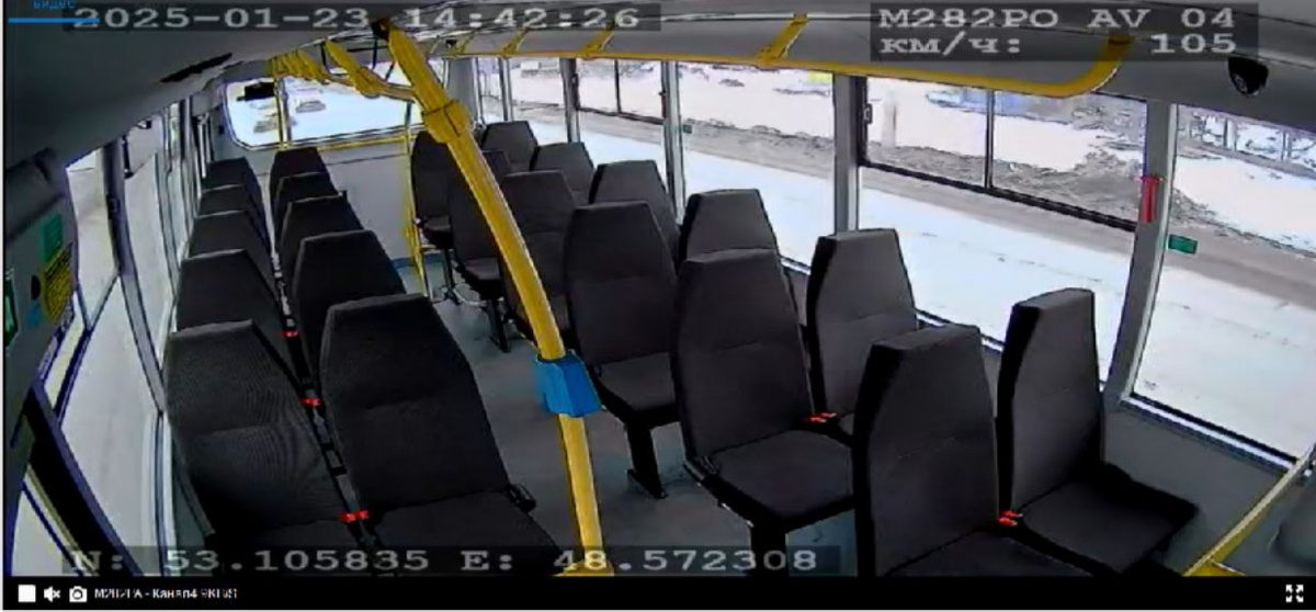 онлайн-мониторинг NSCAR.online в салоне автобуса марки ПАЗ