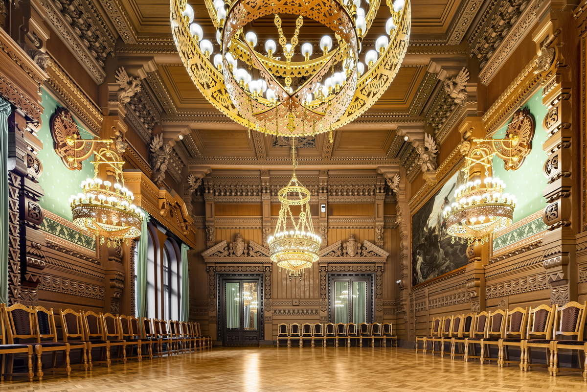 Владимирский дворец (Дом Учёных). Дубовая столовая. Фото Андрей Белимов-Гущин.