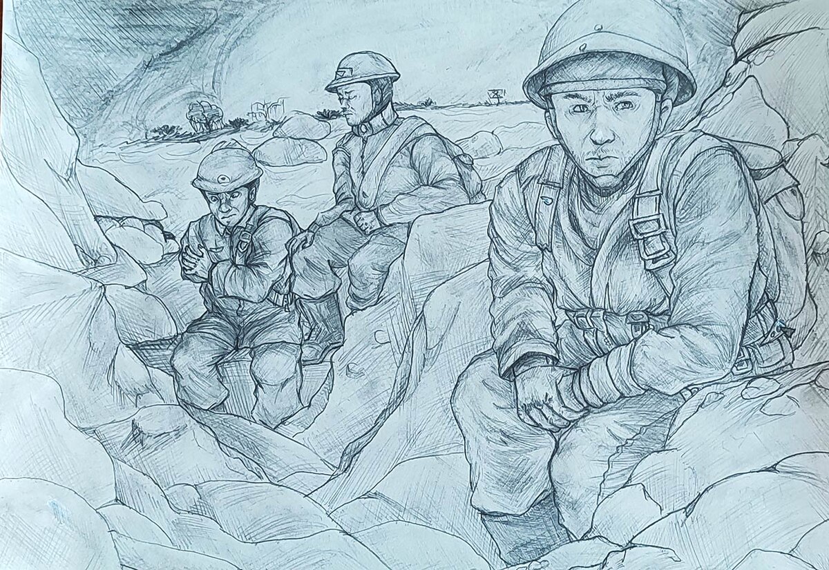 Работа Анастасии ЧЕМОДАНОВОЙ к повести Виктора НЕКРАСОВА «В окопах Сталинграда».