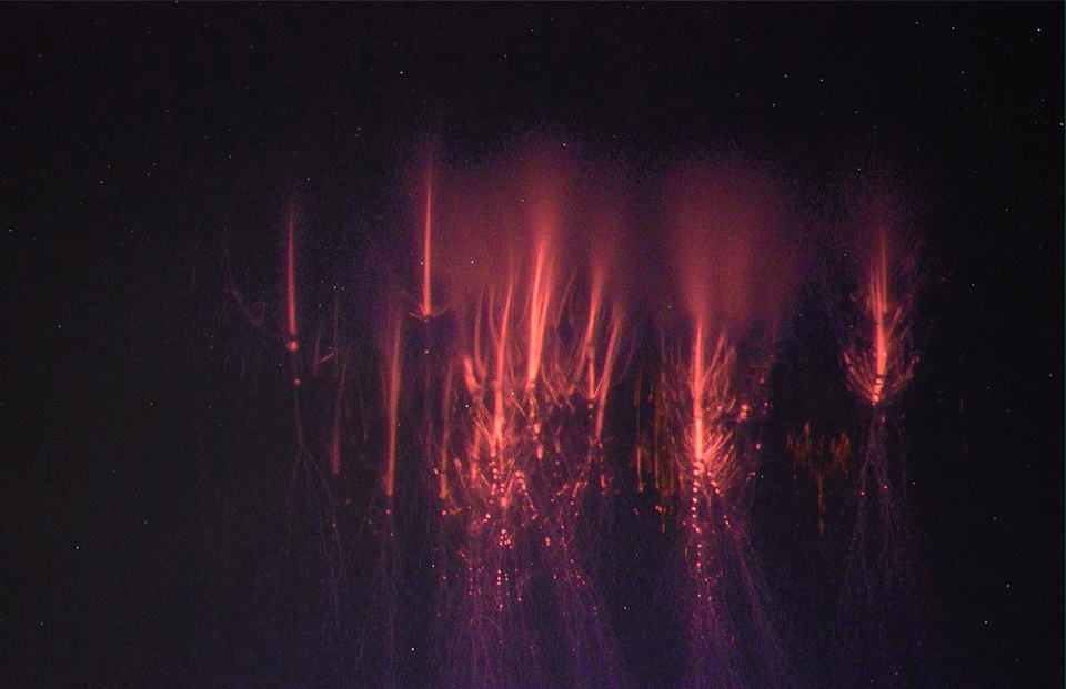 Спрайты над Северной Италией, август 2019 года