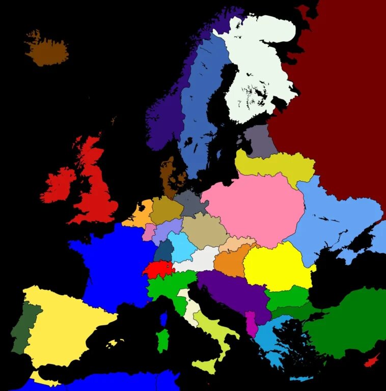 Карта мира на 1933 год