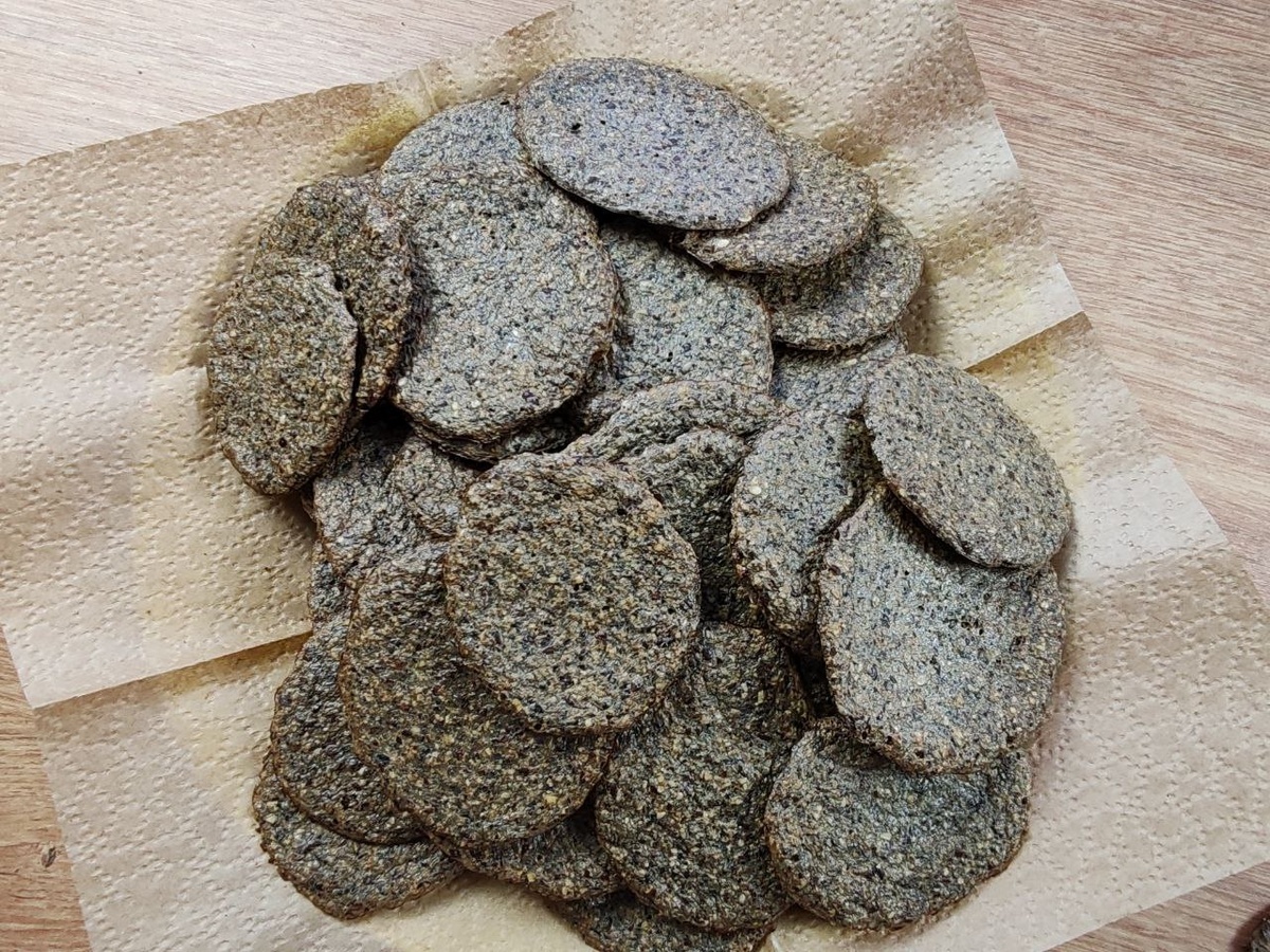 Ферментированные кето хлебцы. Фото автора.