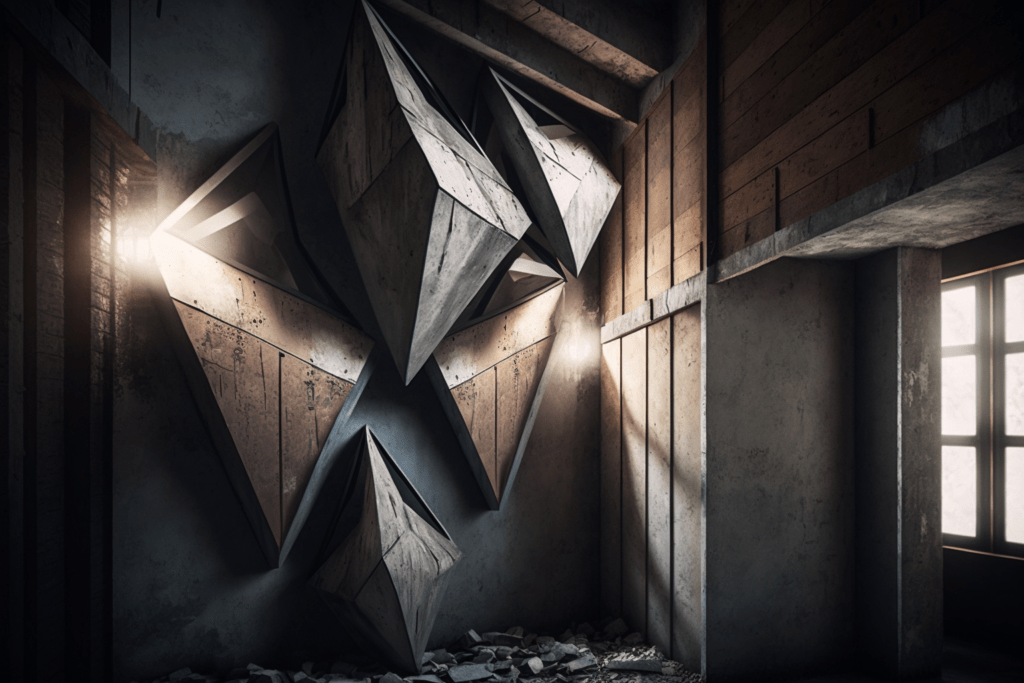    Интерьер в стиле брутализм с использованием натуральных материалов Keri