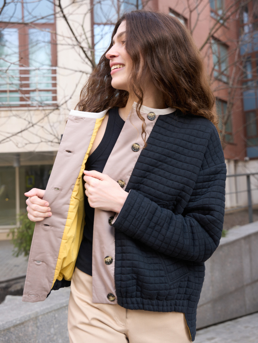 Утепленная стеганая куртка