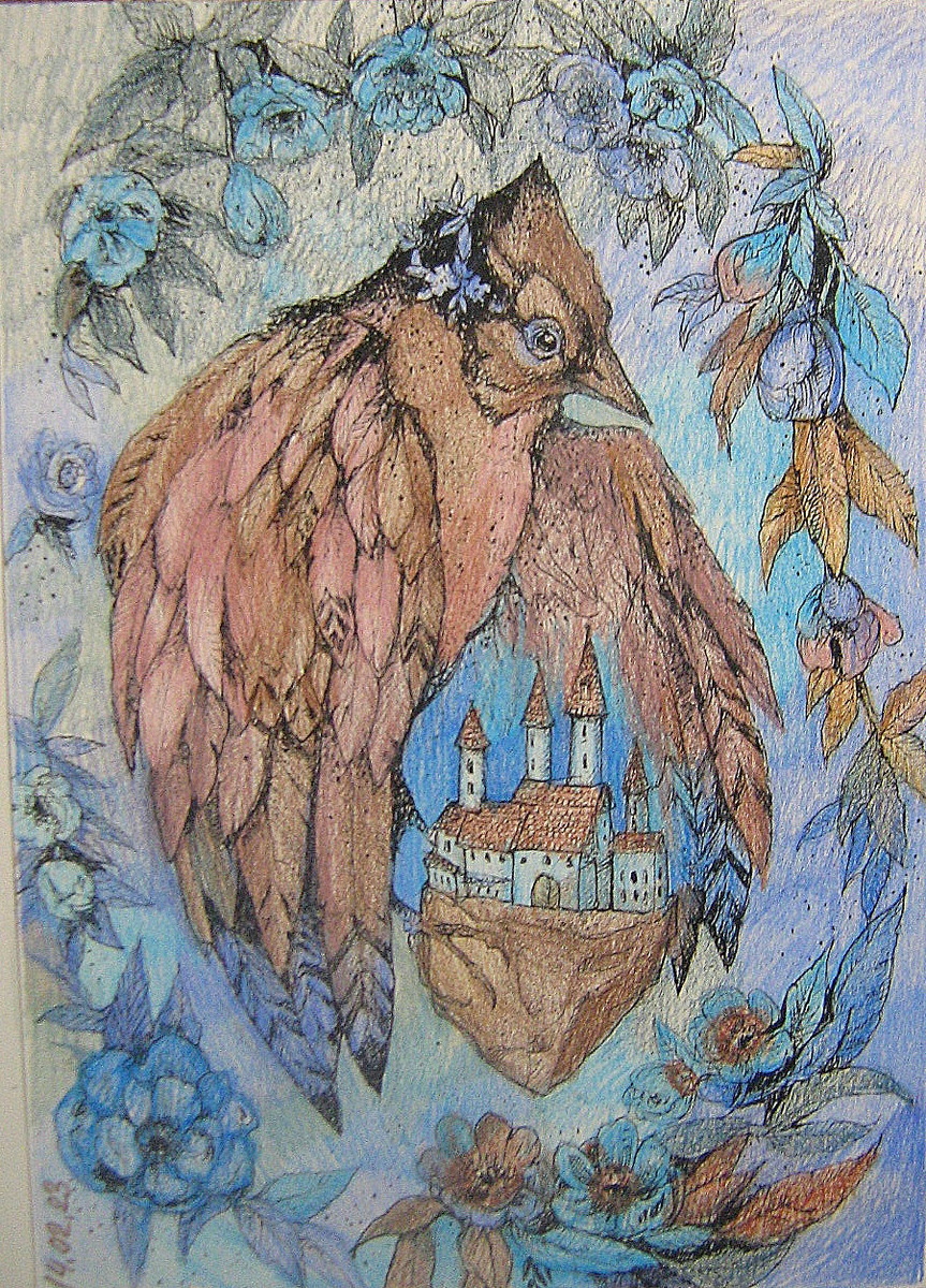 Раскрашенная иллюстрация Каролины Кубиковской