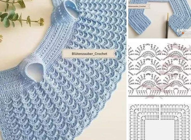 Жакетик крючком без швов