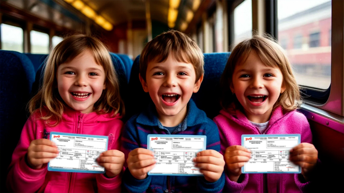 Скидка 50% на ж/д билеты для детей от 10 до 18 лет