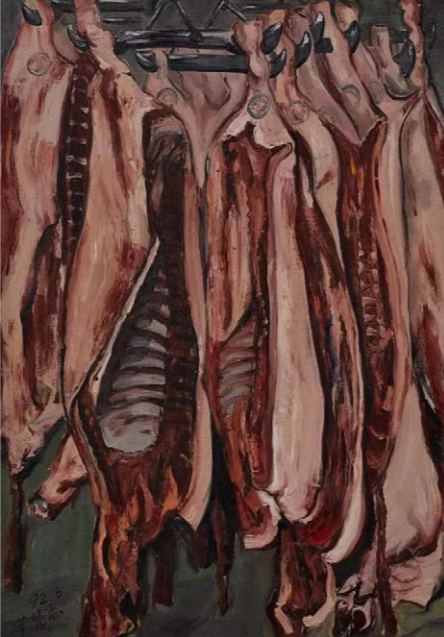 Цзэн Фанчжи. Мясо. Холст, масло. 130 х 95 см. 1992 