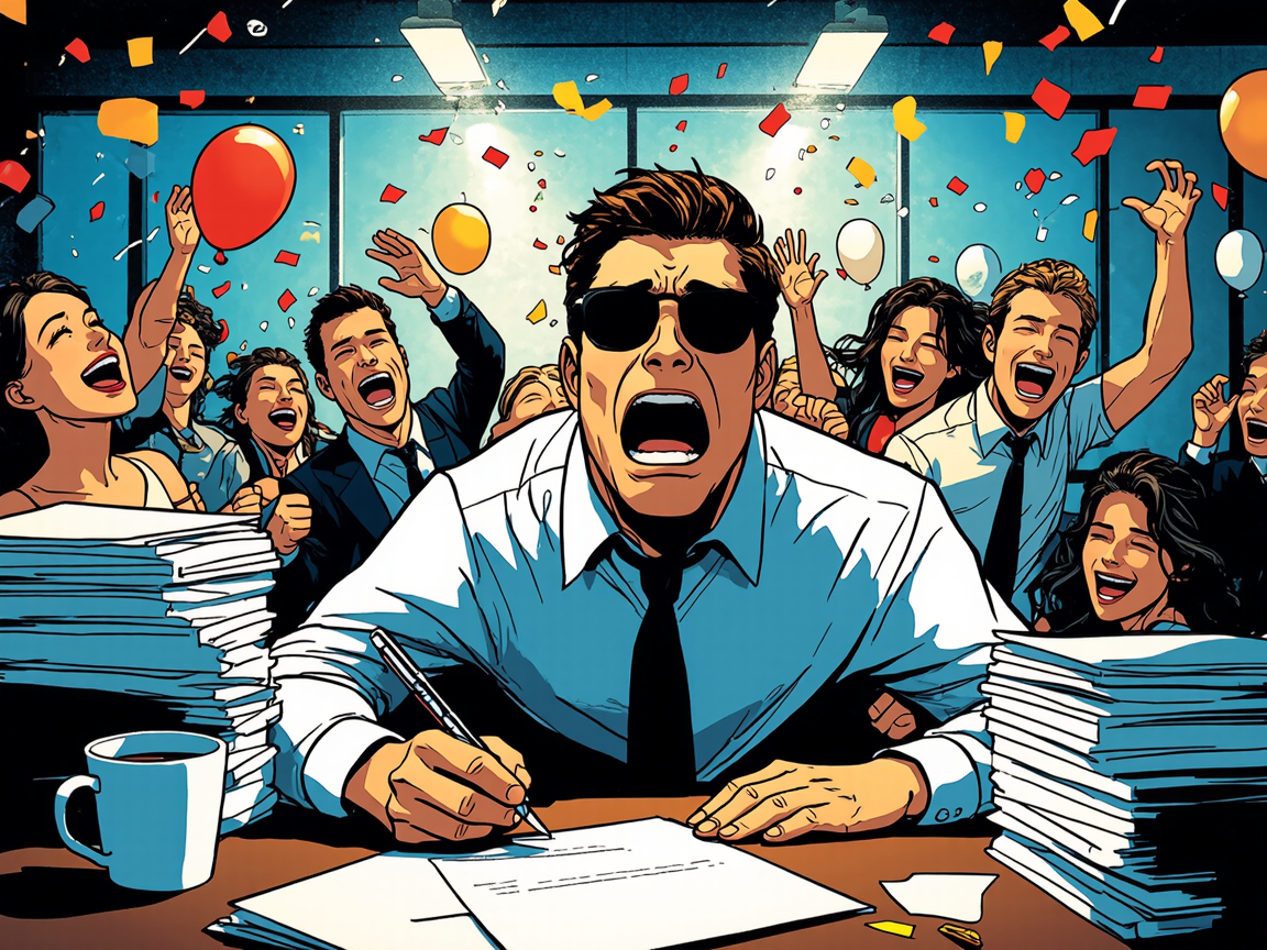 Перфекционист страдает над отчётом, пока все отдыхают