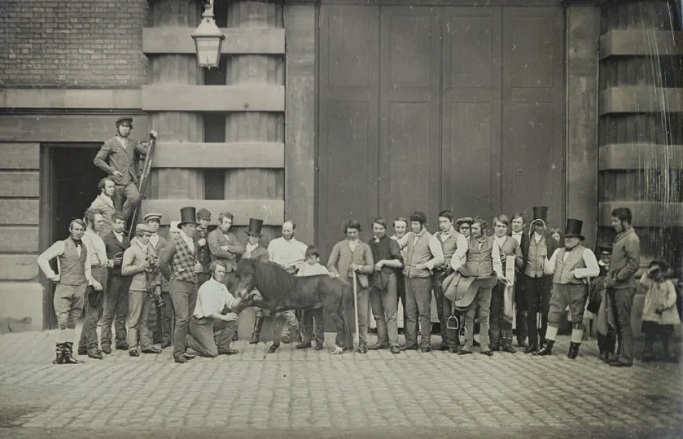 Конюхи королевской конюшни))) справа малыш случайно затесался или уже работает??Хоть и «все работы хороши, выбирай на вкус», всё равно Конюх звучит как-то не очень. Но добавьте прилагательное «королевский» - и совсем другими красками заиграет слово 😄