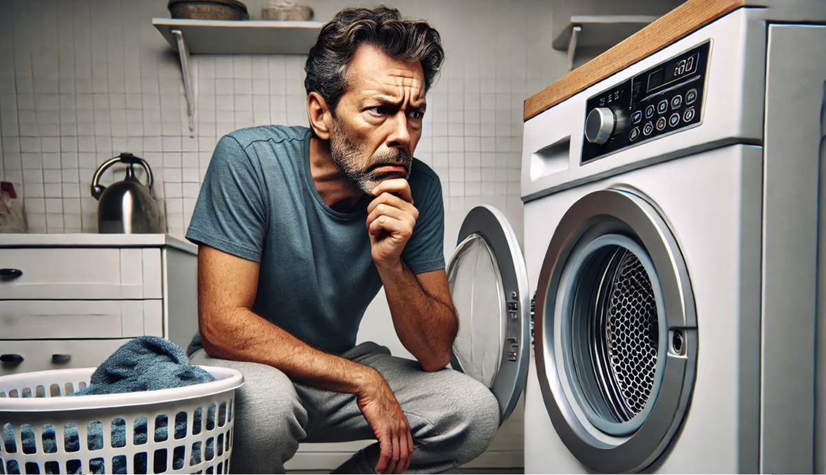 Отношения мужчины со стиральной машиной.