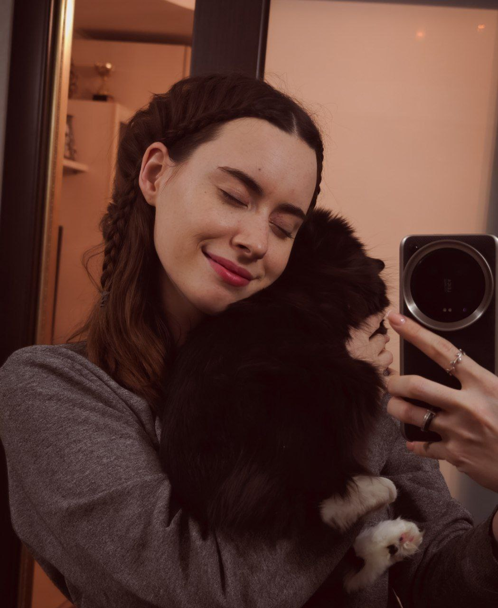 Моё фото с кошкой