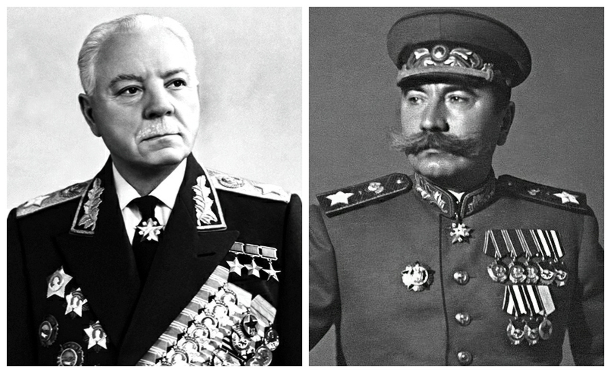 Ворошилов и Будённый - первые из маршалов. Фото из открытых источников.