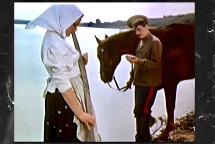 "Здравствуй, Аксинья, дорогая..." кадр из фильма "Тихий Дон" С. Герасимова