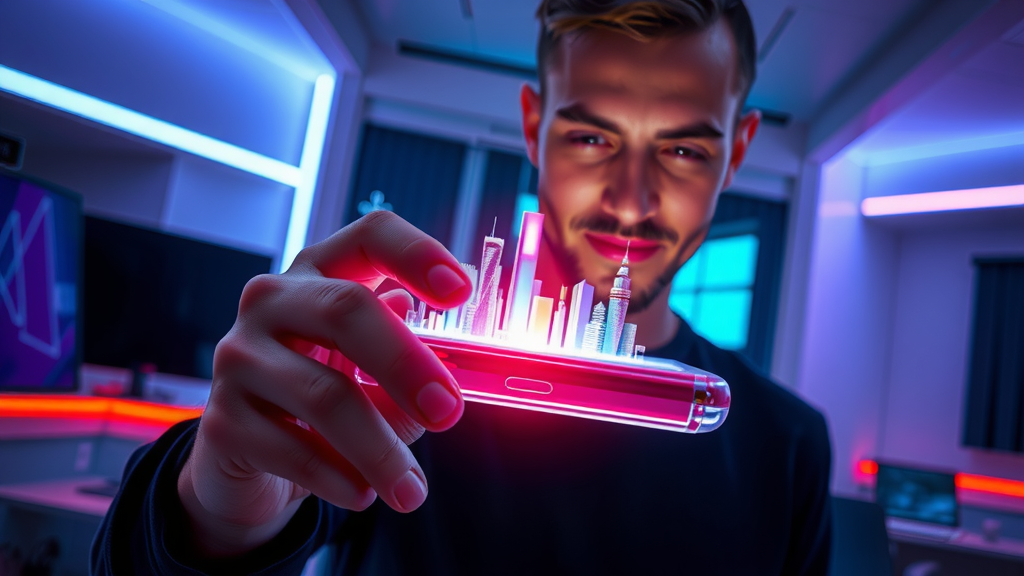 #ГолографическийСмартфон #БудущееТехнологий #3DДисплей #ИнновацииВСмартфонах #ФутуристическийДизайн