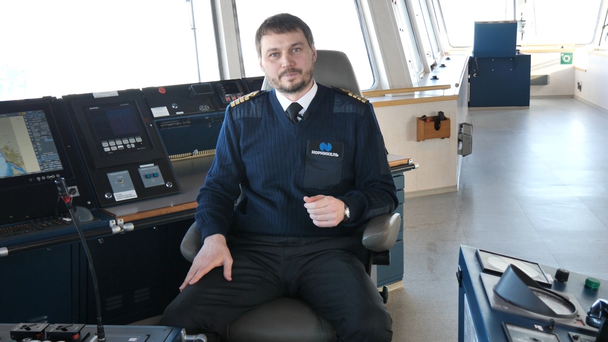 Андрей Шлапак, капитан судна «Норильский никель»
