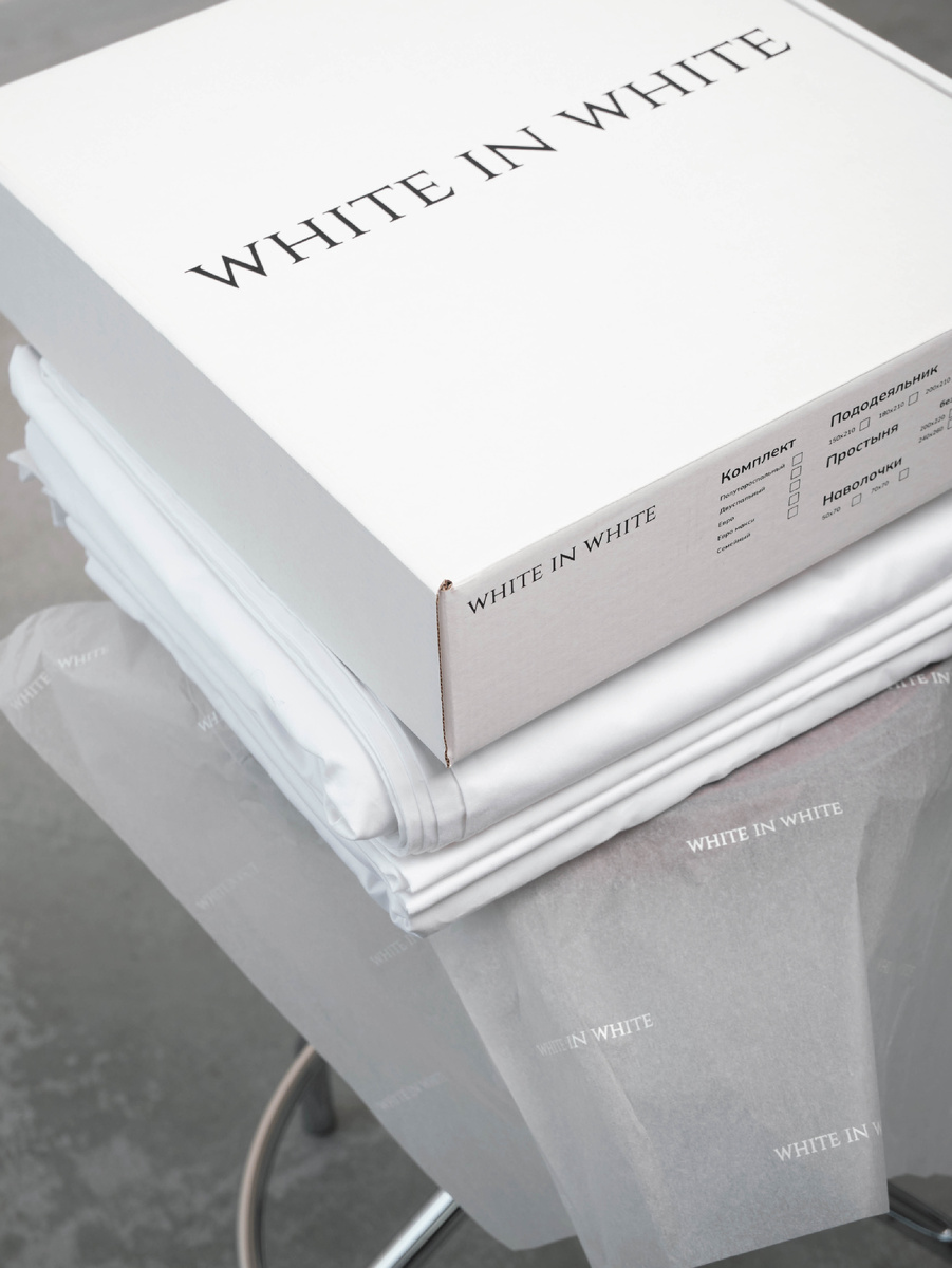 Комплект белого постельного белья WHITE IN WHITE