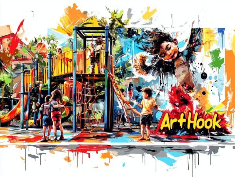    Яркое оформление детской площадки: безопасные материалы и креативные решения для счастливого детства Art-Hook.Ru