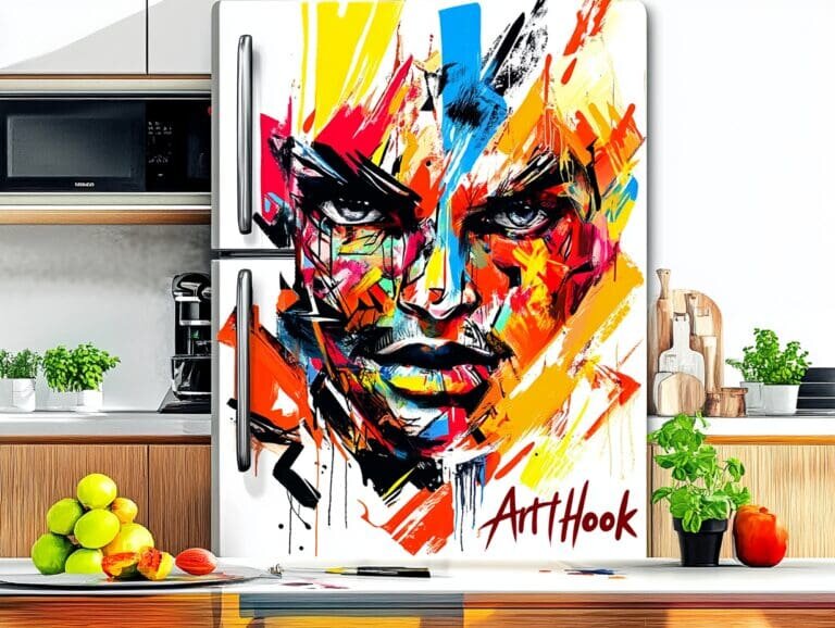    Эксклюзивный дизайн холодильника: как роспись на заказ превращает вашу кухню в произведение искусства Art-Hook.Ru