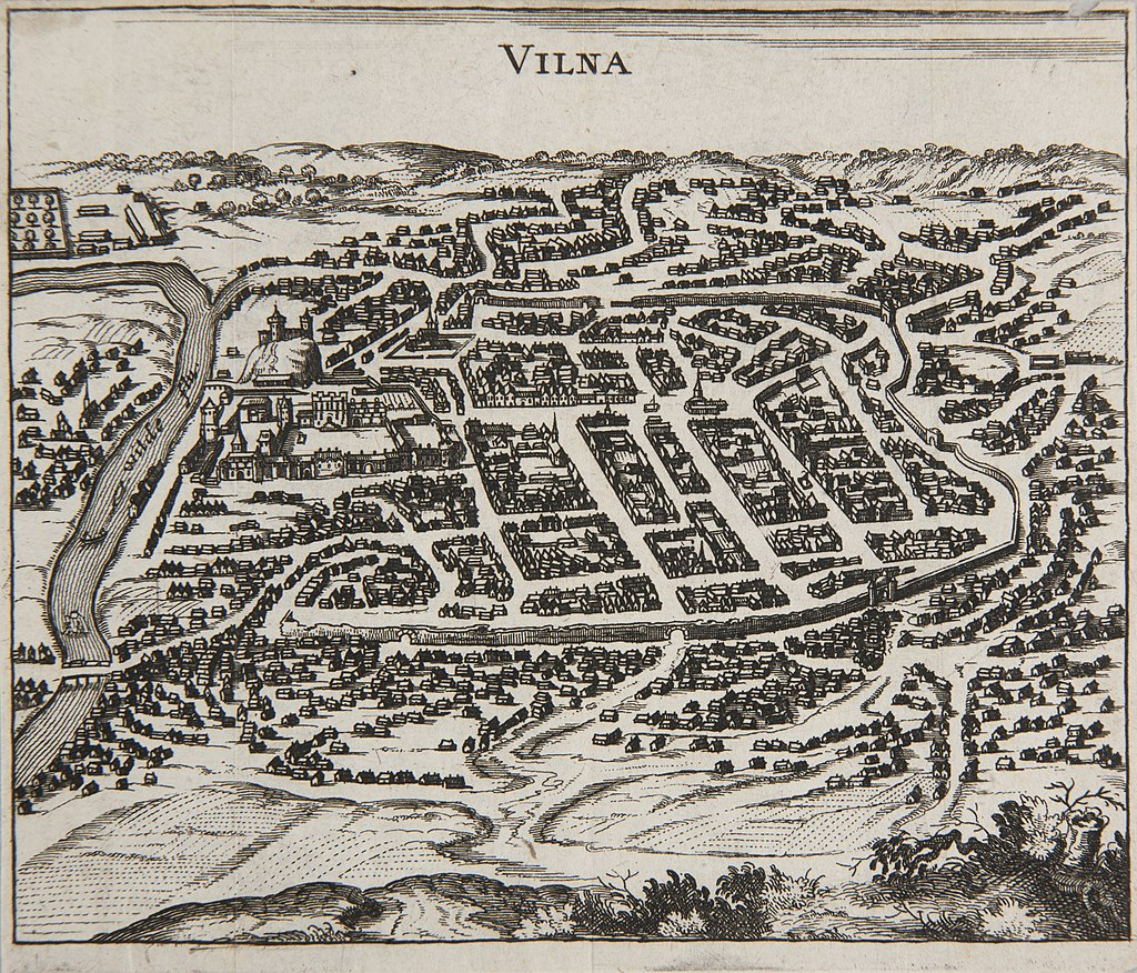Вильно – гравюра 1659г.