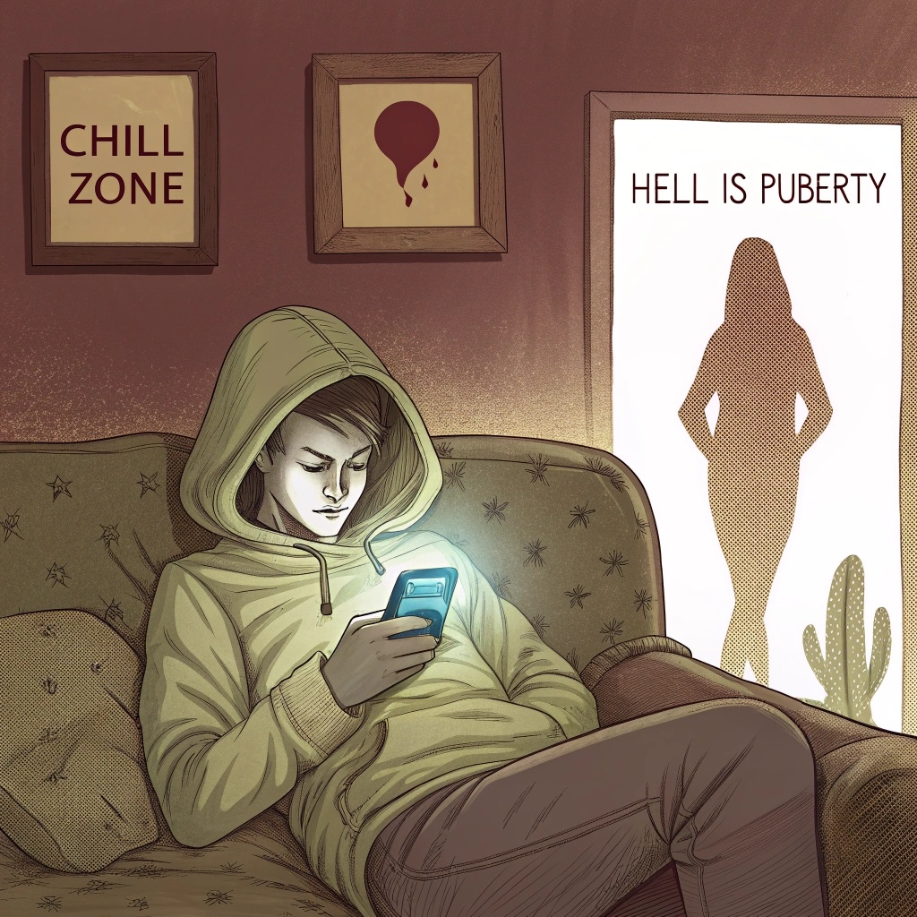 подросток в худи 