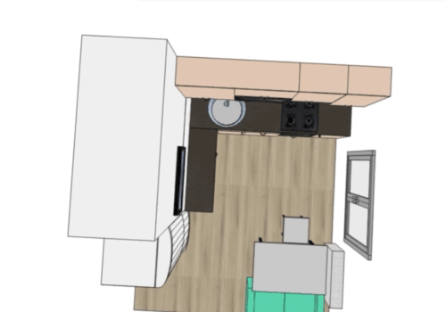 Глубина доп.столешницы - 35 см, глубина шкафов – 30 см.