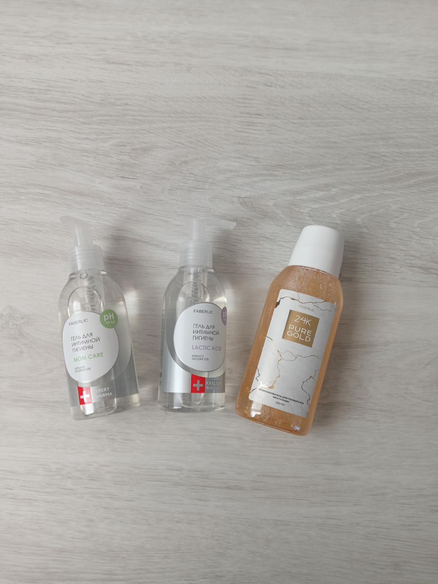 Гели для интимной гигиены для мам арт. 2032 и универсальный арт. 2033. Ополаскиватель для рта арт. 3681.