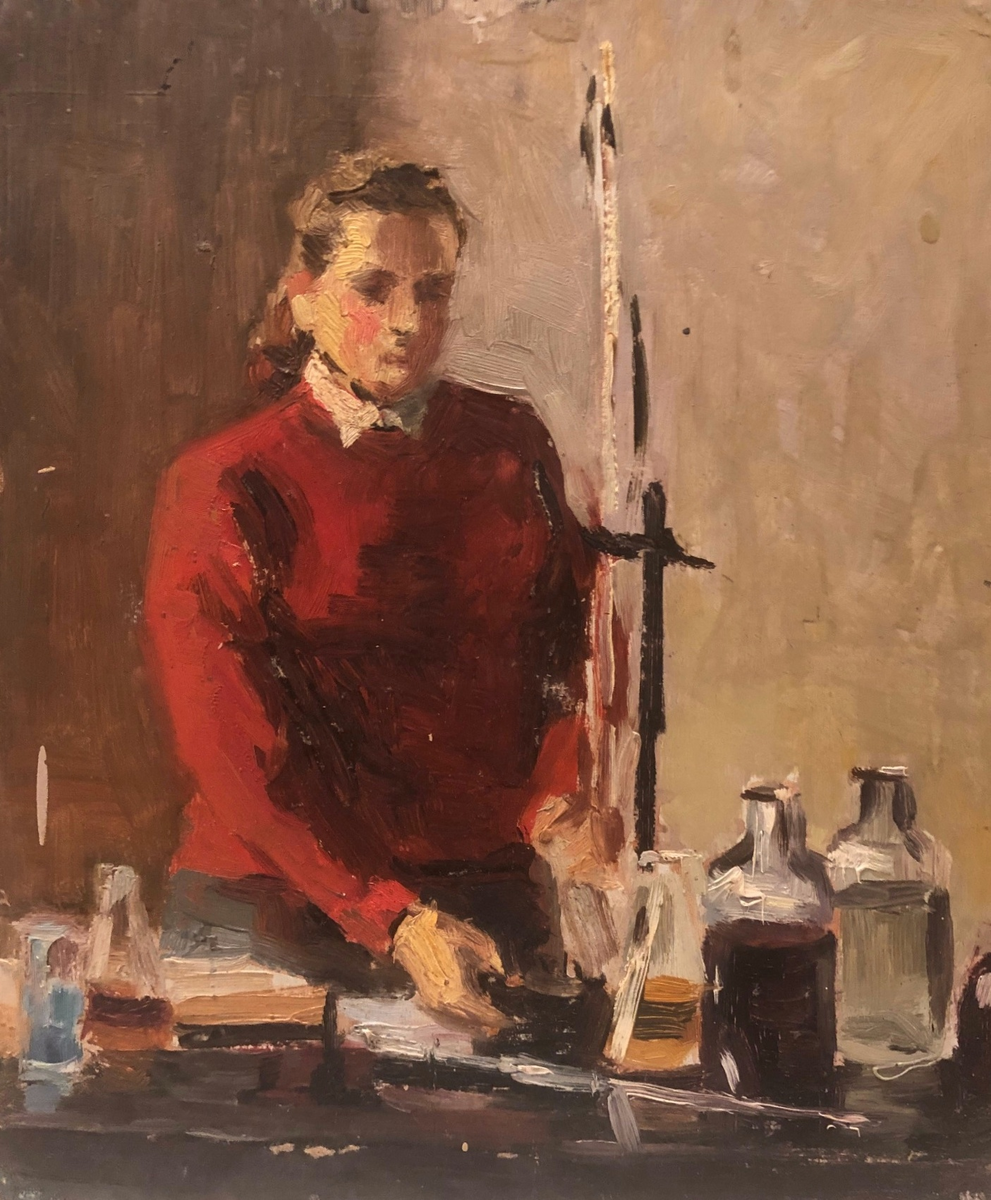 Прошкин В. Н. "Студентка химик" 1950-е гг.