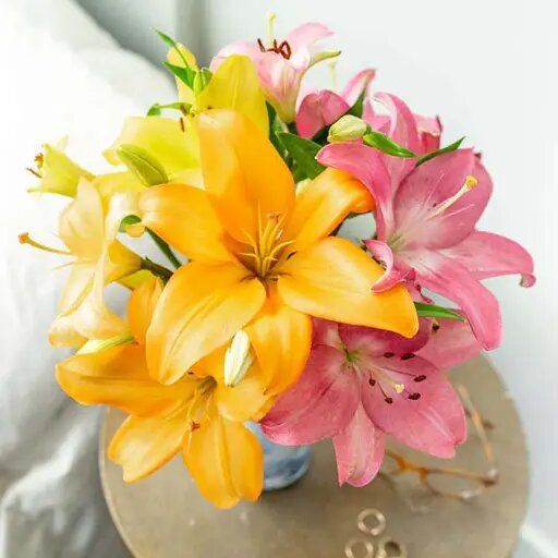   Микс из разноцветных лилий, доставка от AzaliaNow Вера Курилыч