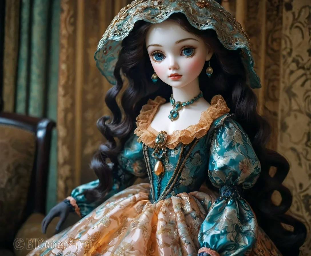 Кукла была очень красивая.