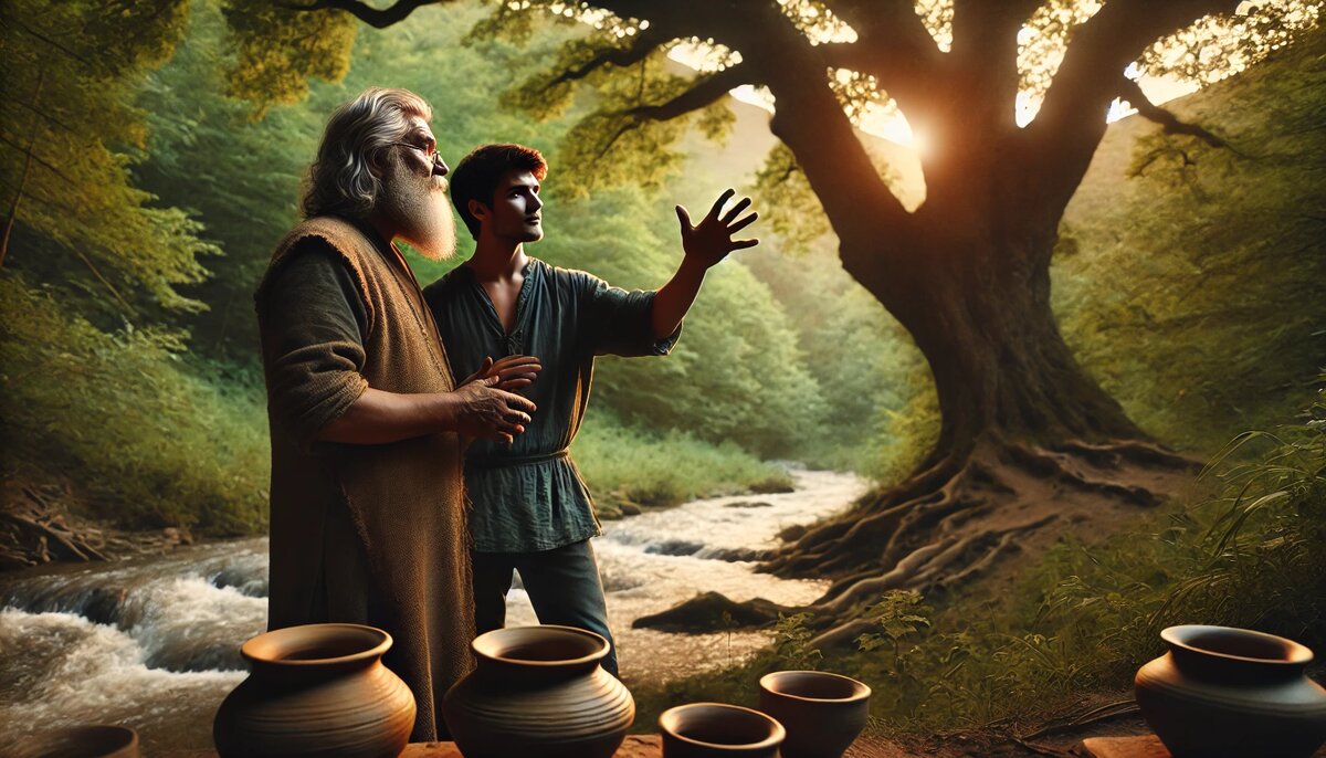 Когда ты принимаешь себя, ты становишься таким же цельным, как этот дуб, и таким же естественным, как река