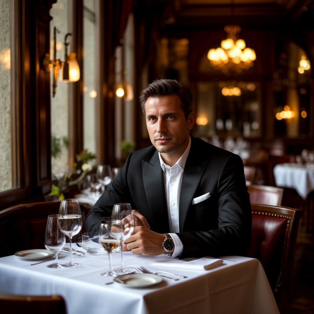 У ресторана ...