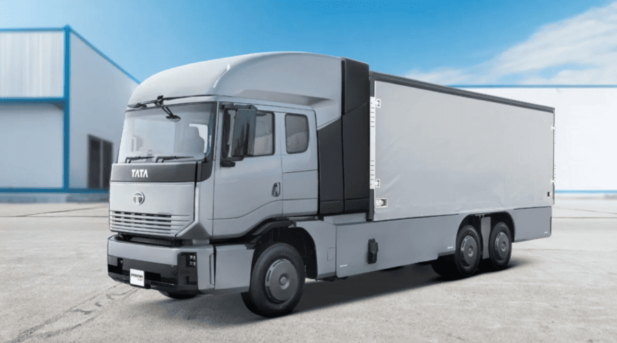    рендер грузовика с водородным ДВС Tata Motors