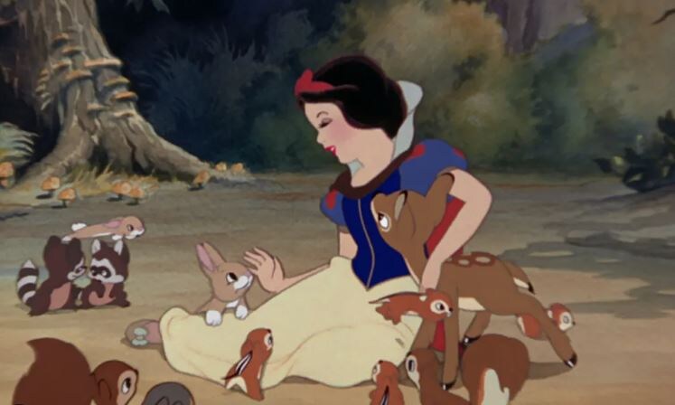 Кадр из мультфильма «Белоснежка и семь гномов» (1937)
