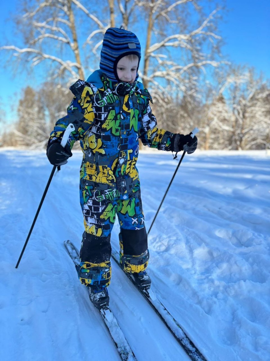 Первый раз на лыжах