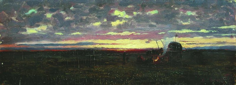 В.П.Батурин. Закат. 1885. Государственный мемориальный историко-художественный и природный музей-заповедник В.Д. Поленова.