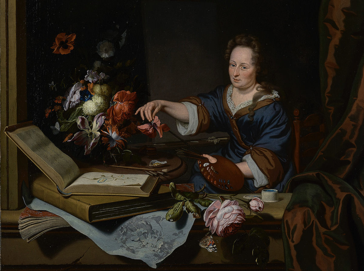 Рашель Рюйш, Михил ван Мюсхер. Портрет Рашель Рюйш, 1692. Музей Метрополитен, Нью-Йорк