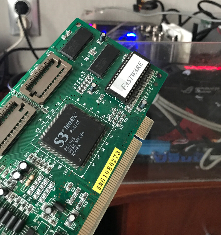 Моя S3 Trio 64V+, 1996 года выпуска.