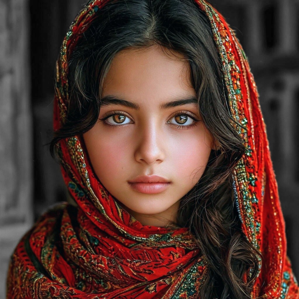 Молодая афганка, по версии нейросети