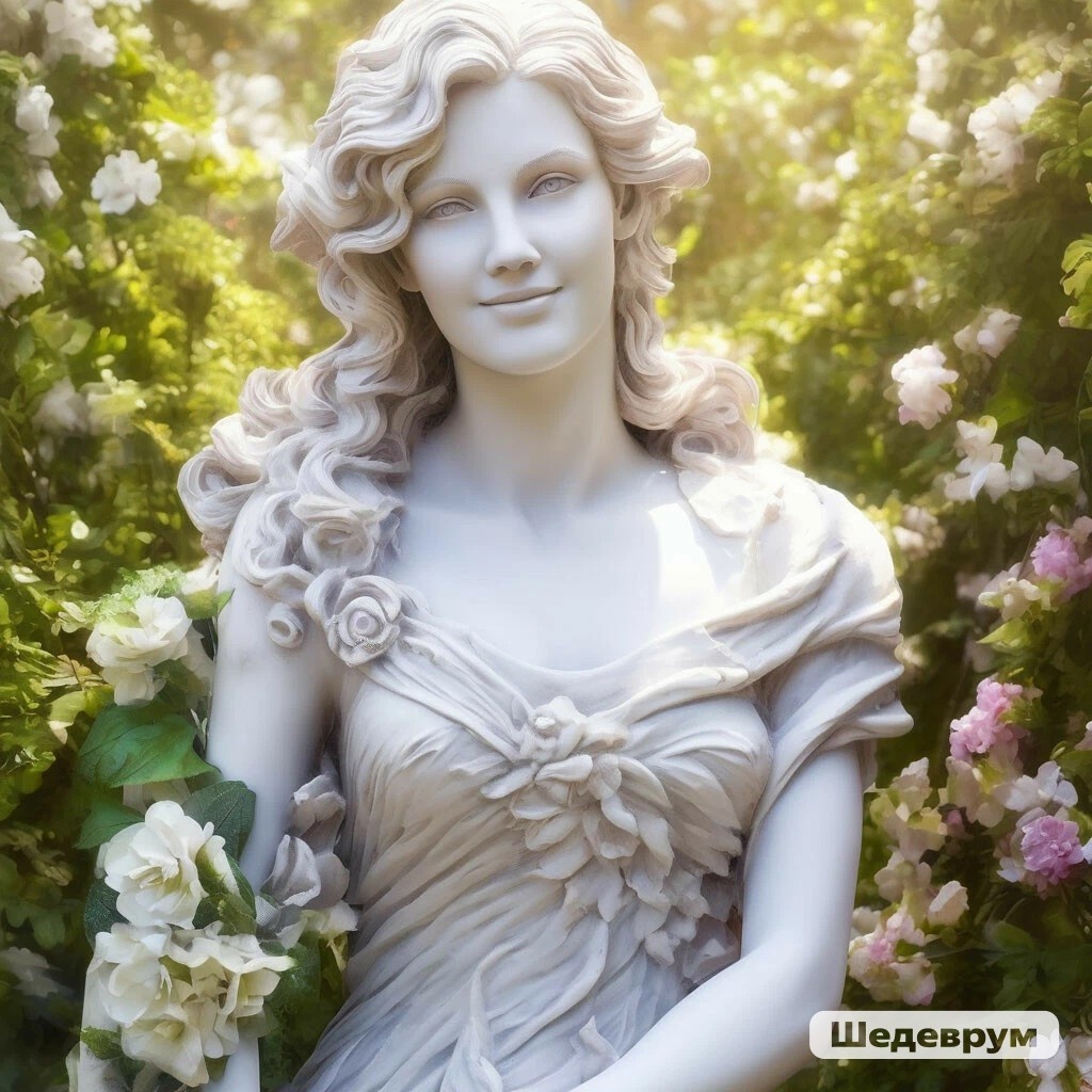 Это так меня видит искусственный интеллект в виде статуи. Приложение Шедеврум.