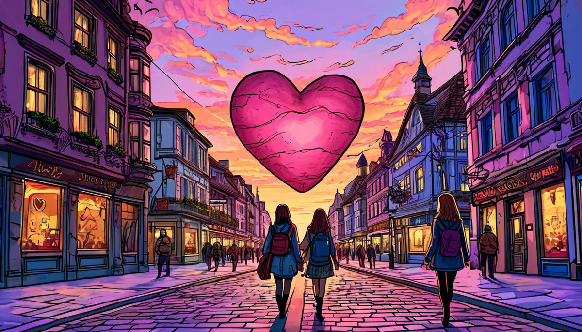 Любовь — как цель. Изображение от ИИ Шедеврум