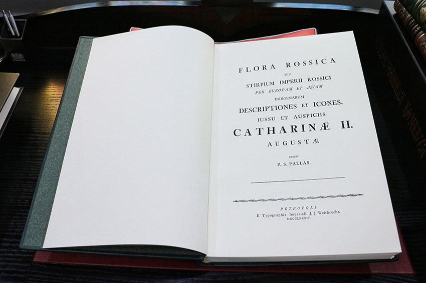 Еще один немец на русской службе, Петер Симон Паллас (Peter Simon Pallas), подготовил 2-томное издание «Flora Rossica» (СПб., 1784-1788). Как все тогдашние Флоры, оно было как раз латинское