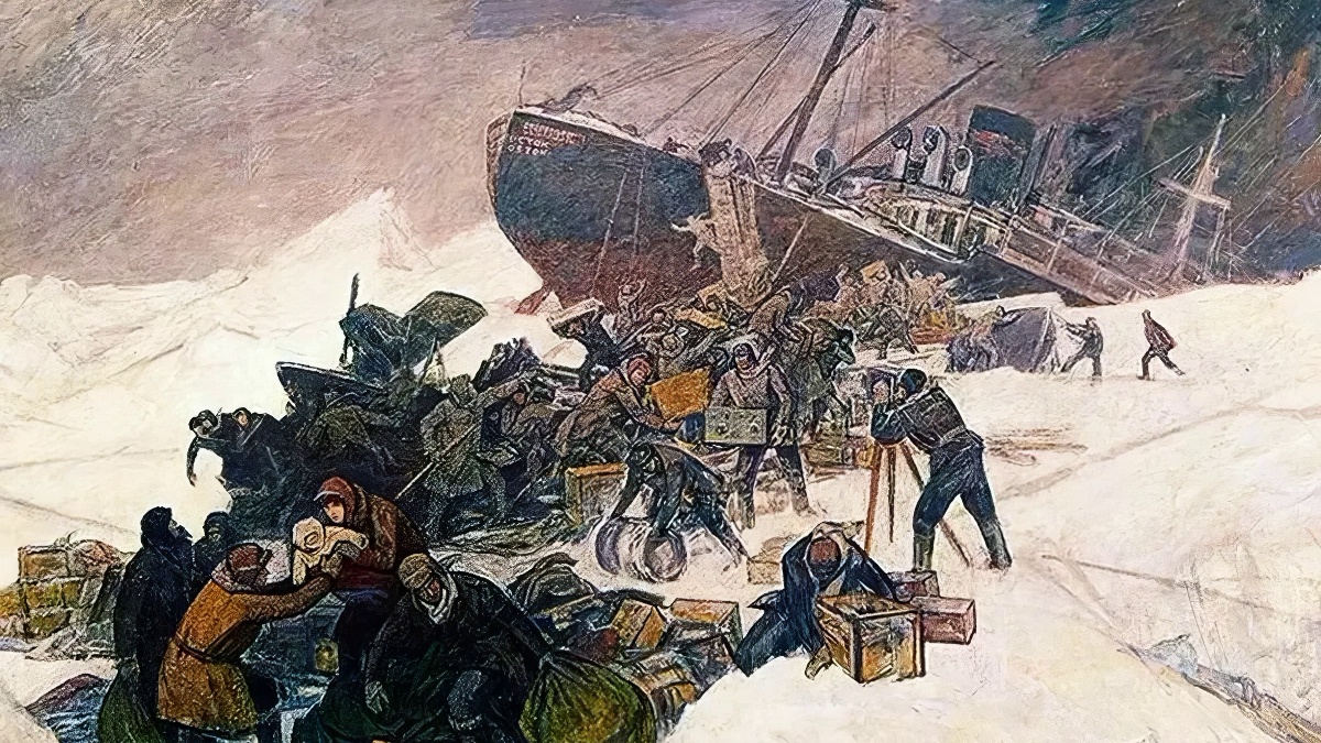 «Гибель «Челюскина». Картина Ф. Решетникова