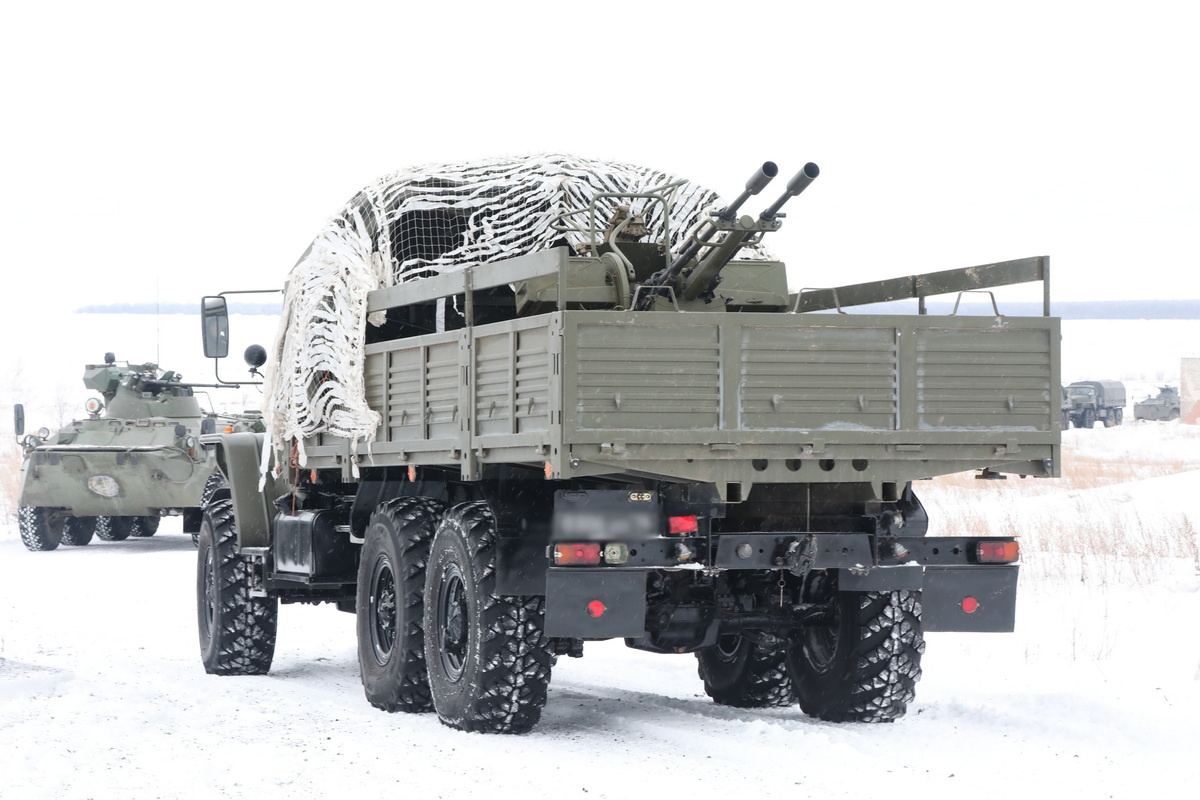     ЗУ-23 в кузове грузовика / Пресс-служба Центрального военного округа