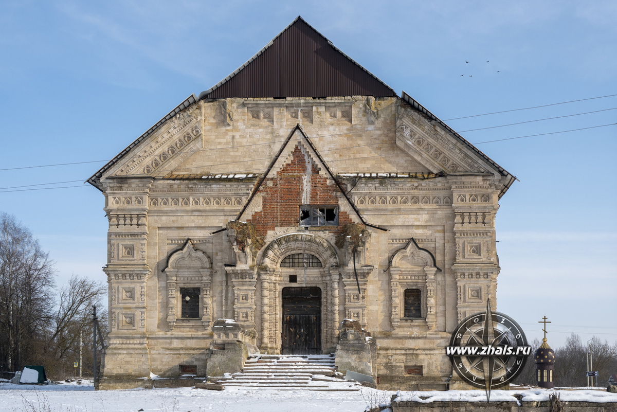 Западный фасад храма в наши дни
