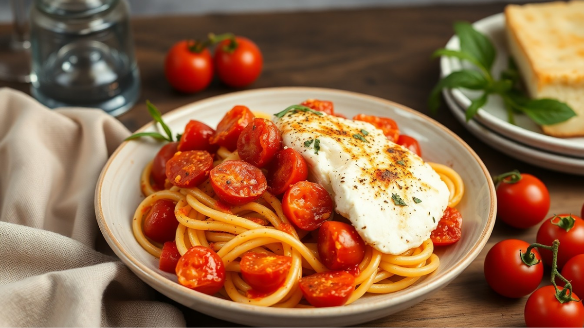 Запеченная паста с фетой