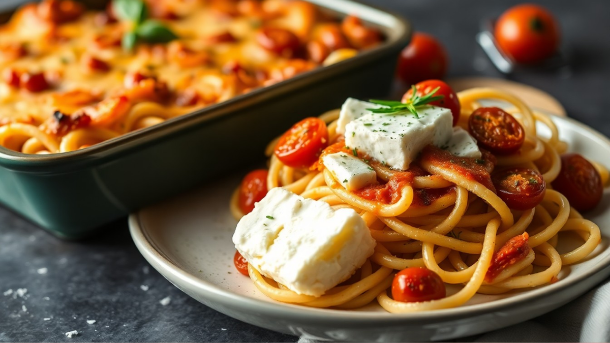 Как приготовить запеченную пасту с фетой