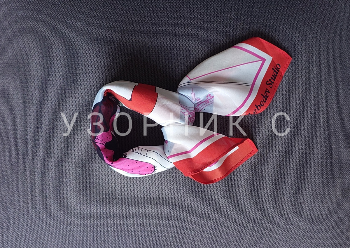 Платок Ночь в Париже, фото автора